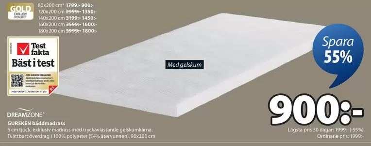 Jysk - GOLDKEN bäddmadrass