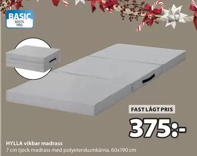 HYLLA vikbar madrass