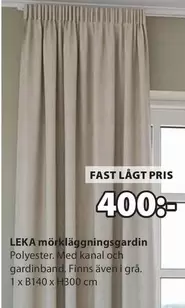 LEKA mörkläggningsgardin