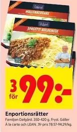 Dafgård - Enportionsrätter