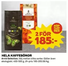 Mer - HELA KAFFEBÖNOR