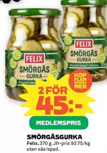 Felix - SMÖRGÅSGURKA