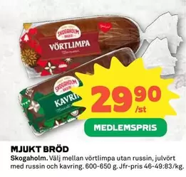 Skogaholm - VÖRTLIMPA, KAVRIN