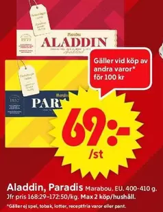 marabou - Aladdin, Paradis
