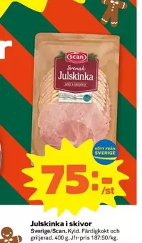 Scan - Julskinka i skivor