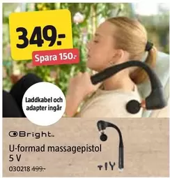 U-formad massagepistol