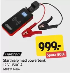 Hamron - Starthjälp med powerbank