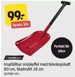 Hamron - snöskyffel med teleskopskaft