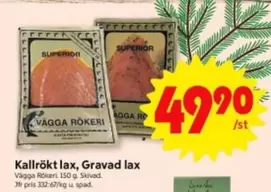Kallrökt lax, Gravad lax