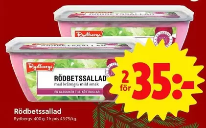 Rydbergs - RÖDBETSSALLAD
