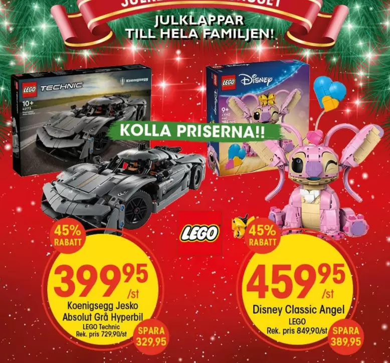 LEGO - Koenigsegg Jesko Absolut Grå Hyperbil