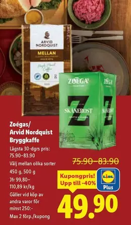 Arvid Nordquist - Zoégas/ Bryggkaffe