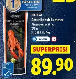 Deluxe - Amerikansk hummer