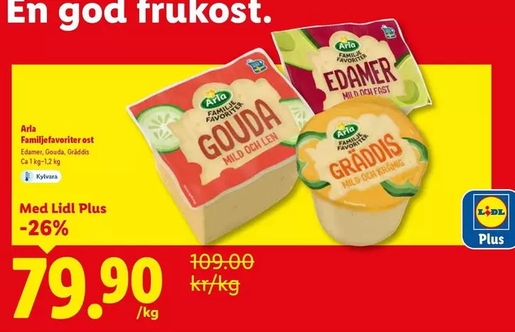 Arla - GOUDA, EDAMER, GRÄDDIS