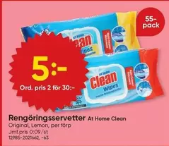 Rengöringsservetter