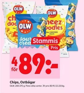 OLW - Chips, Ostbågar