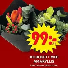 JULBUKETT MED AMARYLLIS