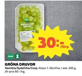 Coop - GRÖNA DRUVOR