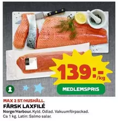 FÄRSK LAXFILÉ