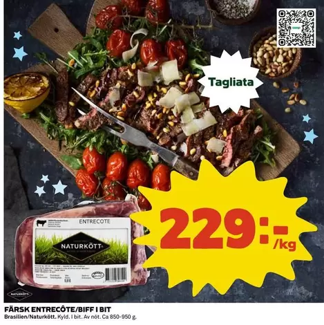 Naturkött - ENTRECOTE/BIFF I BIT