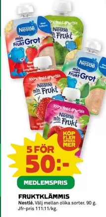 Nestlé - FRUKTKLÄMMIS