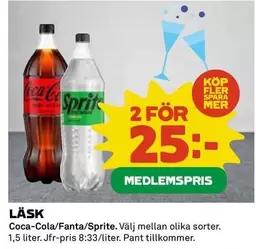 Mer - Coca-Cola/Fanta/Sprite