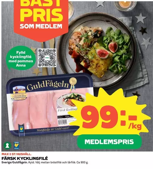 Guldfågeln - FÄRSK KYCKLINGFILE