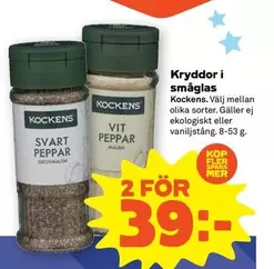 Kockens - Kryddor i småglas