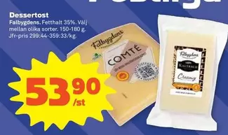 Falbygdens - Dessertost