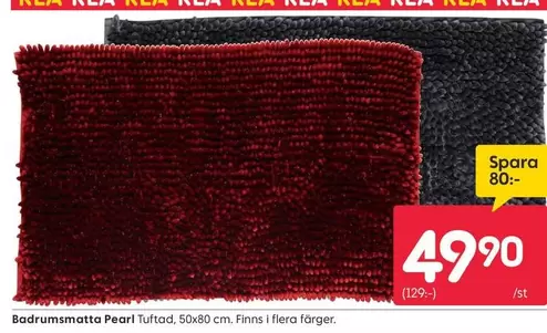 Badrumsmatta Pearl Tuftod