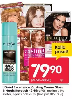 Excellence, Casting Creme Gloss & Magic Retouch hårfärg