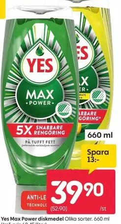 Yes - Max Power diskmedel