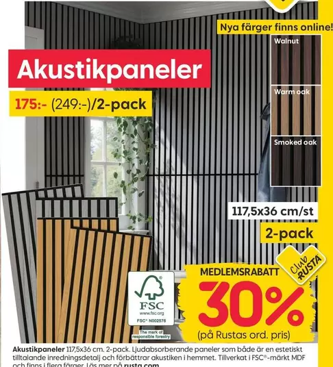 Mer - Akustikpaneler