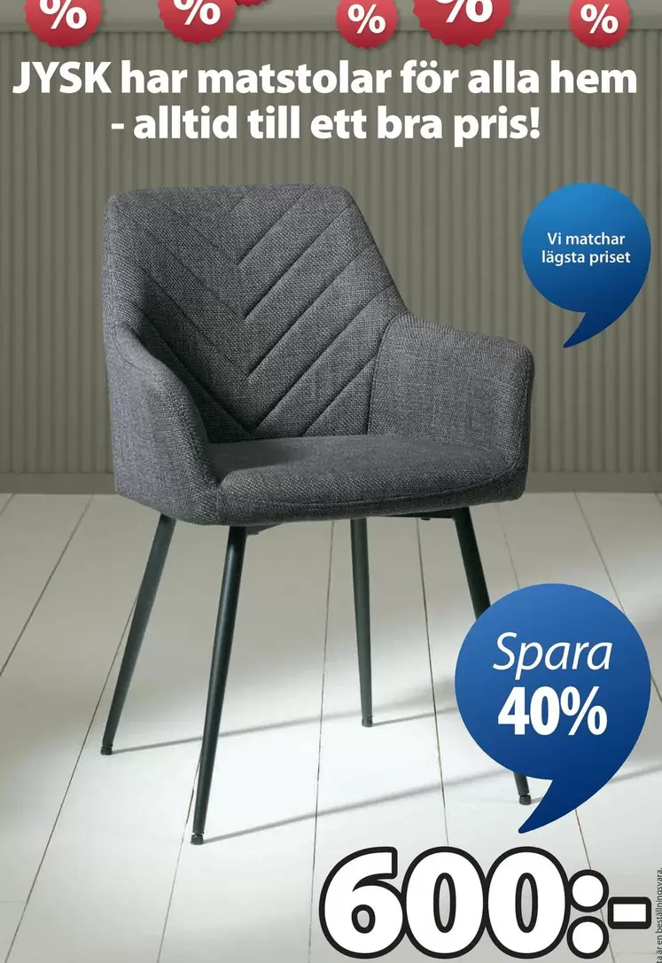 Jysk - Matstolar