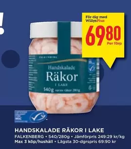 Falkenberg - HANDSKALADE RÄKOR I LAKE