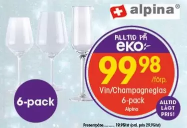 EKO - Vin/Champagneglas