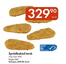 Sprödbakad torsk