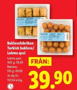 Turkisk baklava/ Lokma qasi