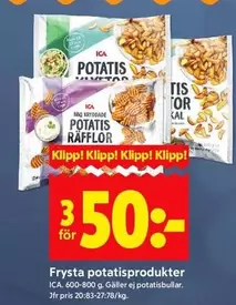 Frysta potatisprodukter