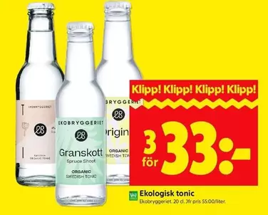 Ekologisk tonic