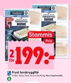 Findus - torskryggfilé
