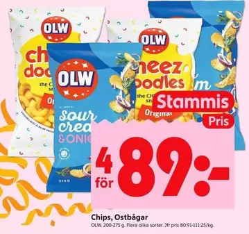 OLW - Chips, Ostbågar