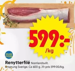 Renytterfilé Norrlandsvilt