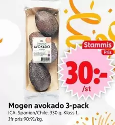 Mogen avokado 3-pack