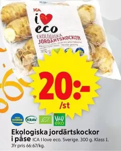 EKO - Ekologiska jordärtskockor i påse