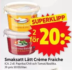 Smaksatt Lätt Crème Fraiche