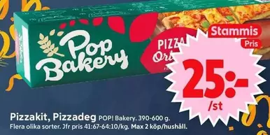 Pop bakery - Pizzakit, Pizzadeg