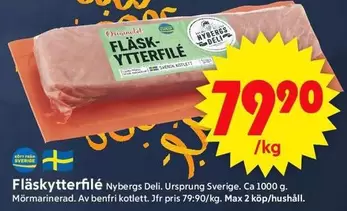 Nybergs Deli - FLÄSK-YTTERFILÉ