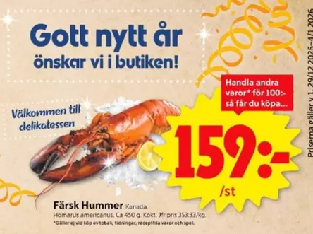 Färsk Hummer