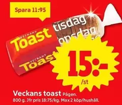 Pågen - Toast